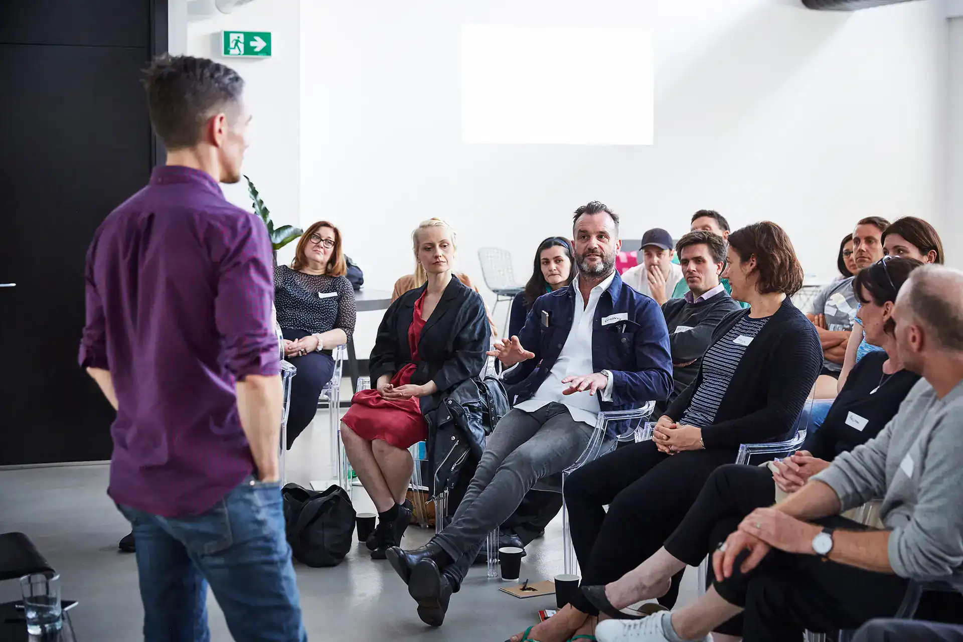 Dr Richard Chambers leading a workshop discussion